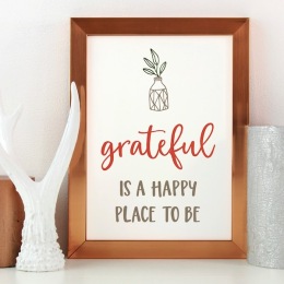 a sign on a table